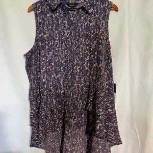 Simply Vera – Vera Wang Sleeveless Ruffle High-Low Top - XXL